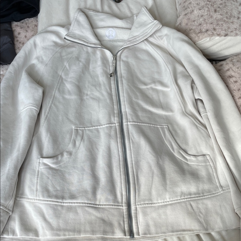 lululemon athletica Cream Full-Zip Utility Jacket